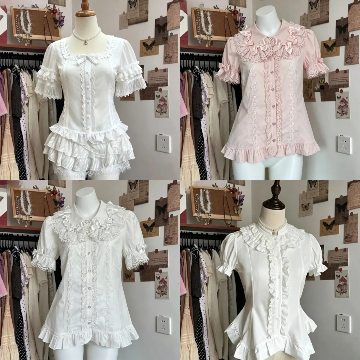 Vintage Fashion Style Female - Nouvelles Blouses Élégantes Y2K Style Lolita
