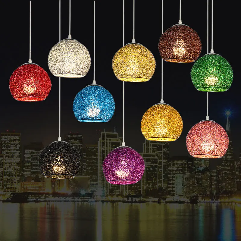 

Macaron Hollow out Pendant Lights Aluminum Alloy Simple Creative Twisted Wire Chandelier Aisle Interior Lighting Lamp Cozy Light