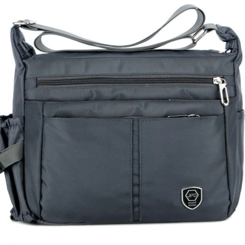 Black Blue Green Gray Multi-Pocket Crossbody Shoulder Bag Casual Nylon Travel Commuter Large Capacity Messenger Bag Women Men