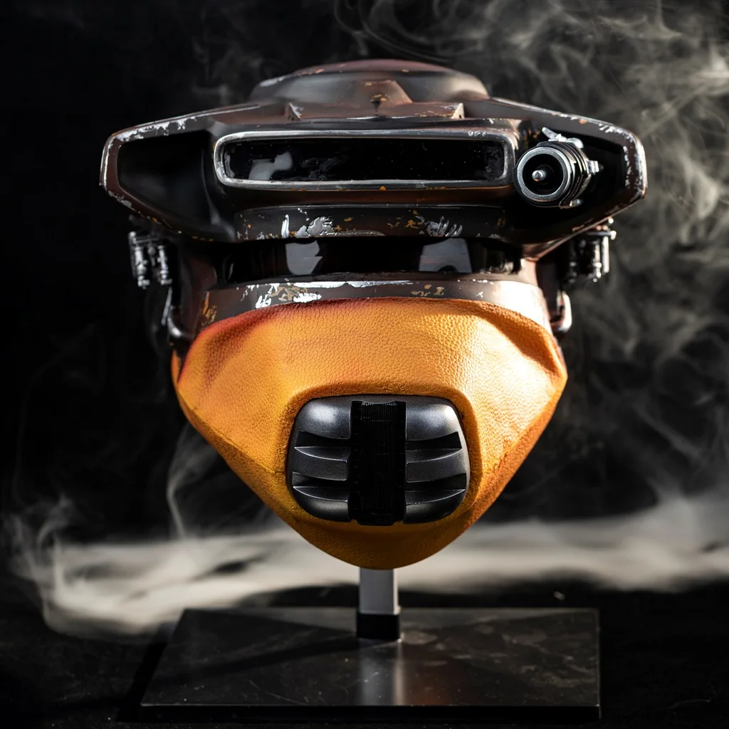 Xcoser SW Leia Boushh Bounty Hunter Helmet Cosplay Props Resin Replicas Collection for Adult Halloween