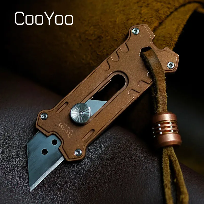 

Мини-нож CooYoo M3 Brass Utility из латуни | Портативный нож EDC с инфракрасным светом