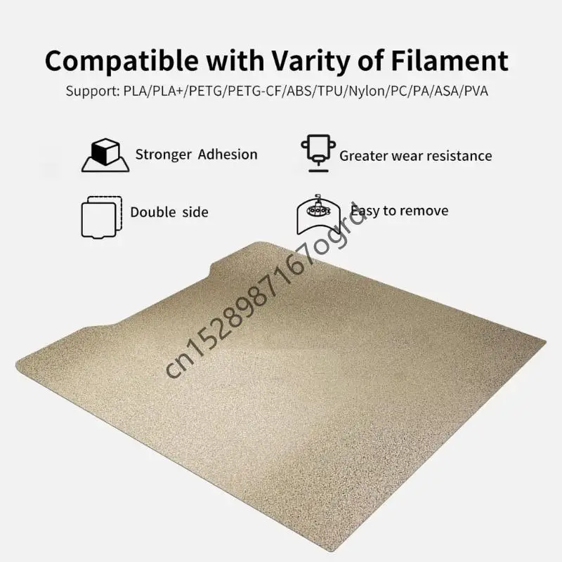 Tall Temperature Resistant Double Partial PEI Varnished Printbed Pliable Steel Sheet 265x280mm Release 634A