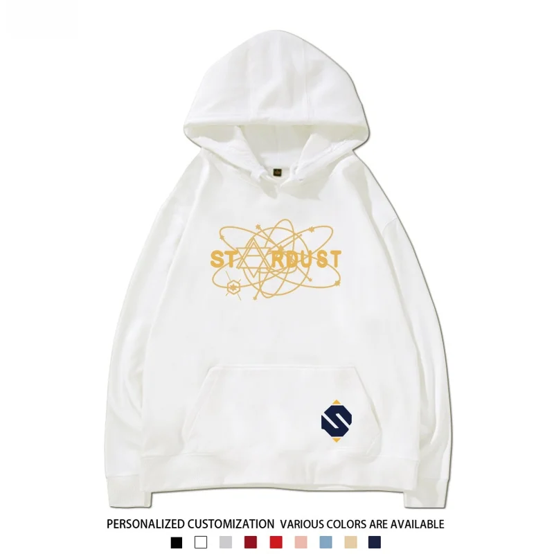 スターダストアニメボーカロイドコスプレラウンドネックスウェットシャツユニセックス秋冬快適な綿ポリエステルパーカープリントデザイン