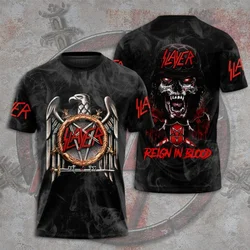 New Slayer Torrent Metal Band 3D Print Men/Women Hip Hop Boys T shirt Fashion O-Neck Short Sleeve Tee Top Trend Man Clothing