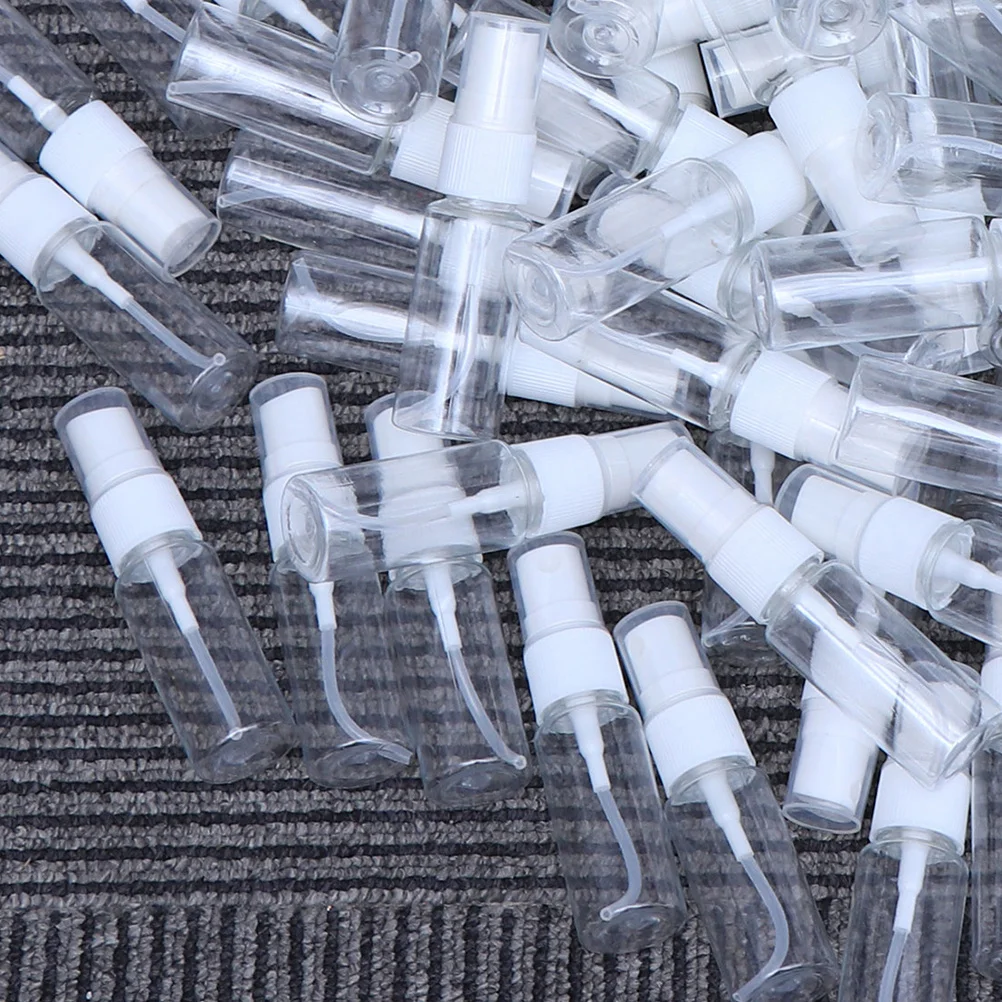 6 قطعة 60 مللي زجاجة رذاذ المحمولة فارغة البلاستيك بخاخ المياه إعادة الملء ضباب للسفر النباتات البستنة الخبز التخييم