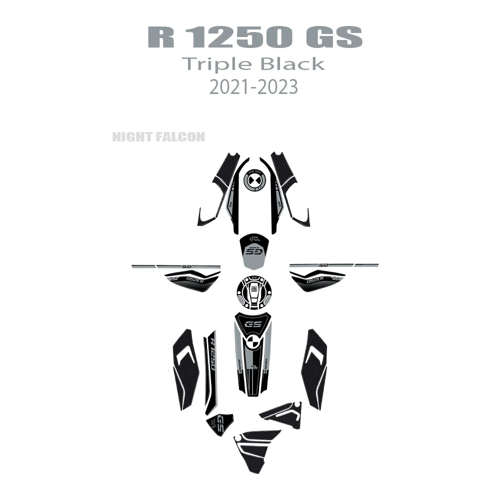 

r1250 gs 2023 Motorcycle 3D Epoxy Resin Sticker Kit For BMW R 1250 GS Adventure Triple Black 2023 R1250 GS Adventure