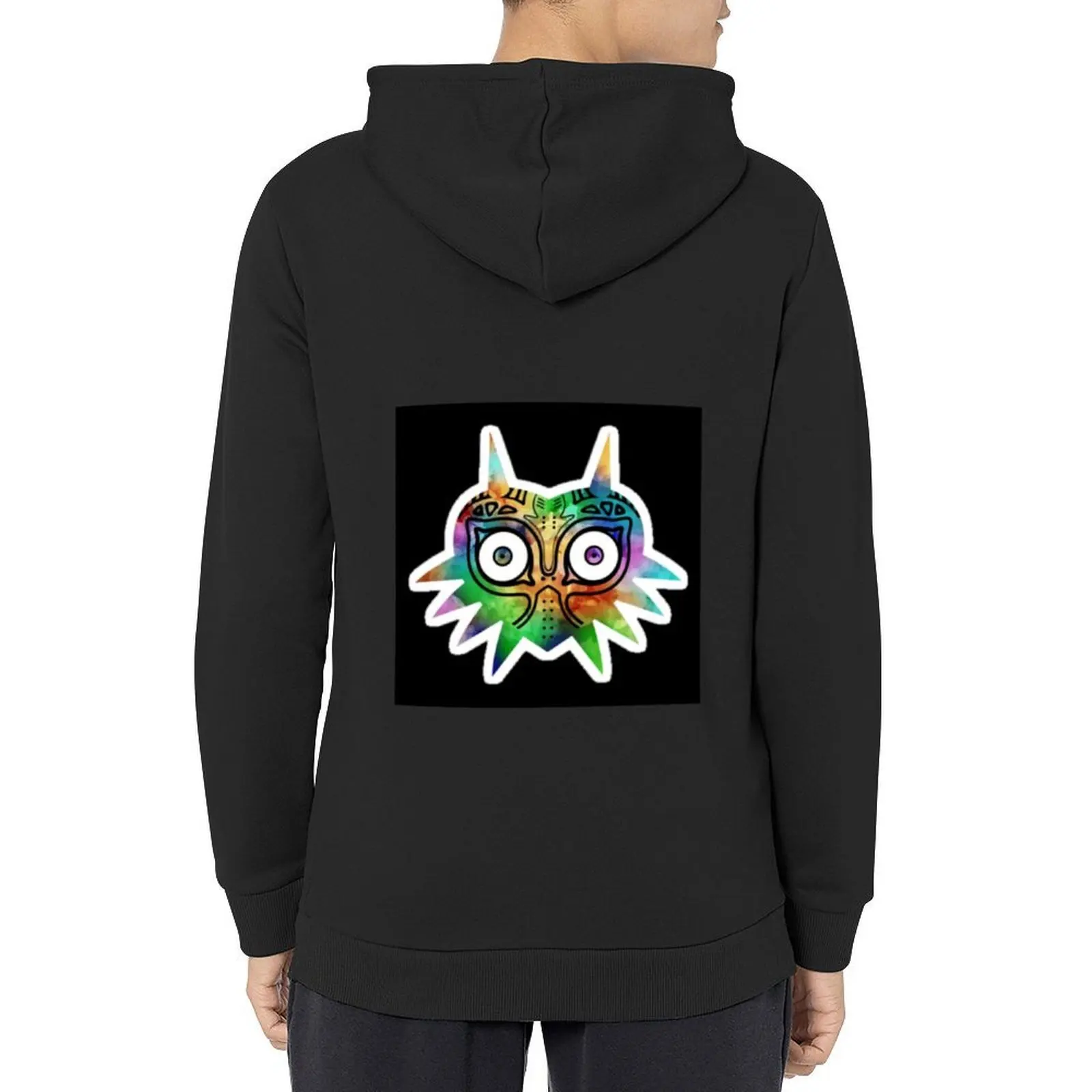 

Rainbow Majora's Mask Hoodie men's autumn clothes aesthetic clothing clothes for men korean autumn clothes anime hoodie