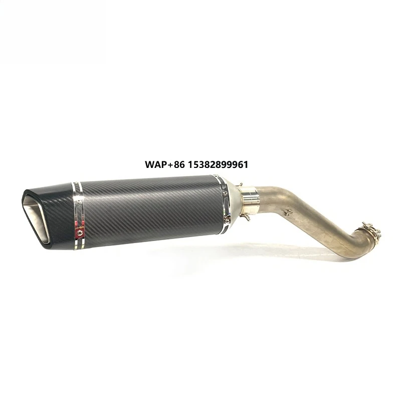 Titanium Motorcycle Slip-on Exhaust Muffler for Aprilia RSV4 1000 TUONO Factory V4 2021+  Slip-on Exhaust Middle Pipe