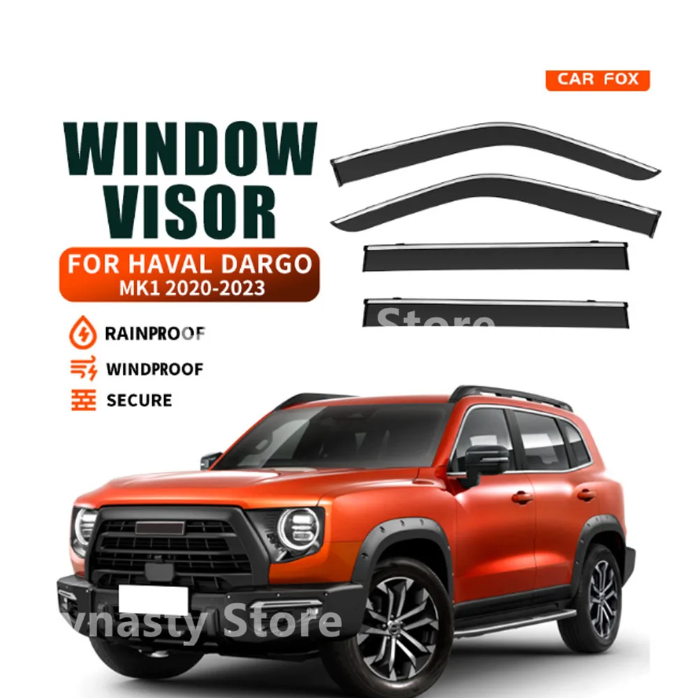 Car Window Visor Waterproof Protect Sunny Rainy Shelter Auto External Accessory For Haval Dargo X