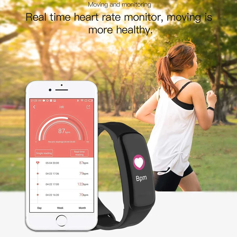 Sports Smartwatch Men Bracelet 0.96” Inch 90*128 Health Monitoring Alarm Clock Multifunction Watches Women For Android Ios Phone