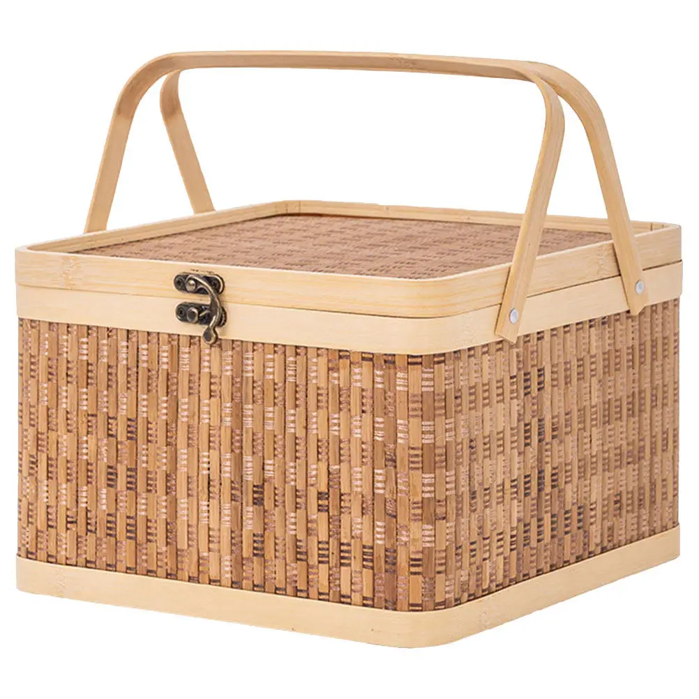 

Egg Basket Bamboo Woven Storage Container for Kitchen Fruit Bread Home Organization Decorative Handheld Basket