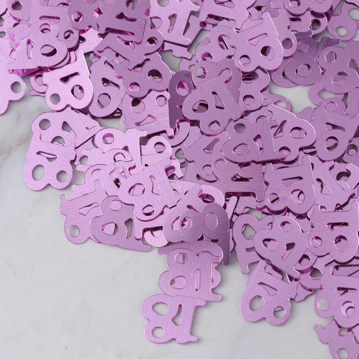 

600Pcs Birthday Confetti Plastic Shiny Number Table Decor for Party Wedding Festival DIY Craft Supplies Glitter Sequins