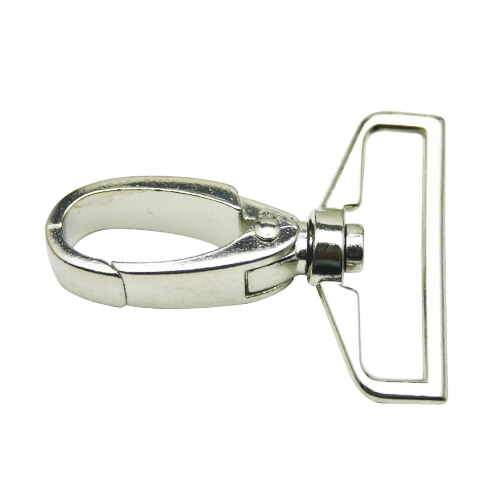 

6pcs 1.5 Inch Inside Diameter D-Ring Lobster Clasp Claw Swivel Eye Snap Clasp Hook for Strap (Silver)