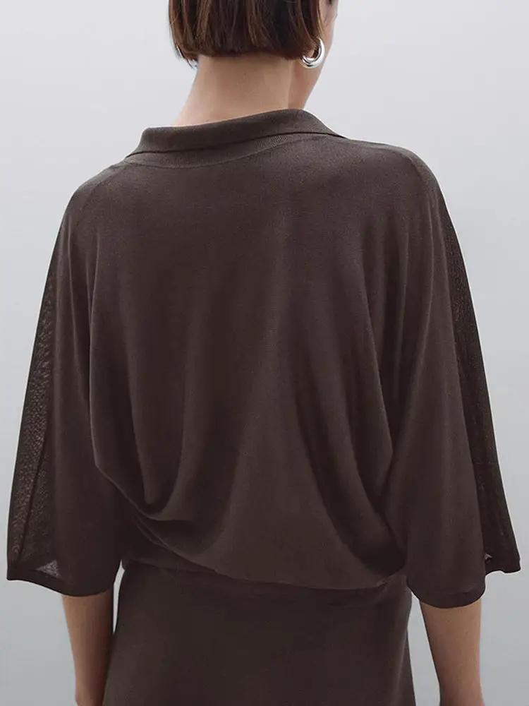 M Series Women's Summer New Sle Vintage Loose Casual Lightweight ort Sve  irt Busin Casual Top