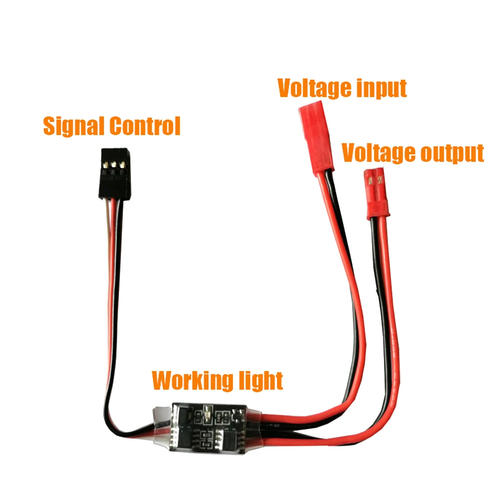 High Current Remote Control Electronic Switch 3-5V 2A/3-30V 20A Aerial Model Plant Protection Drone PWM Signal Control Accessory