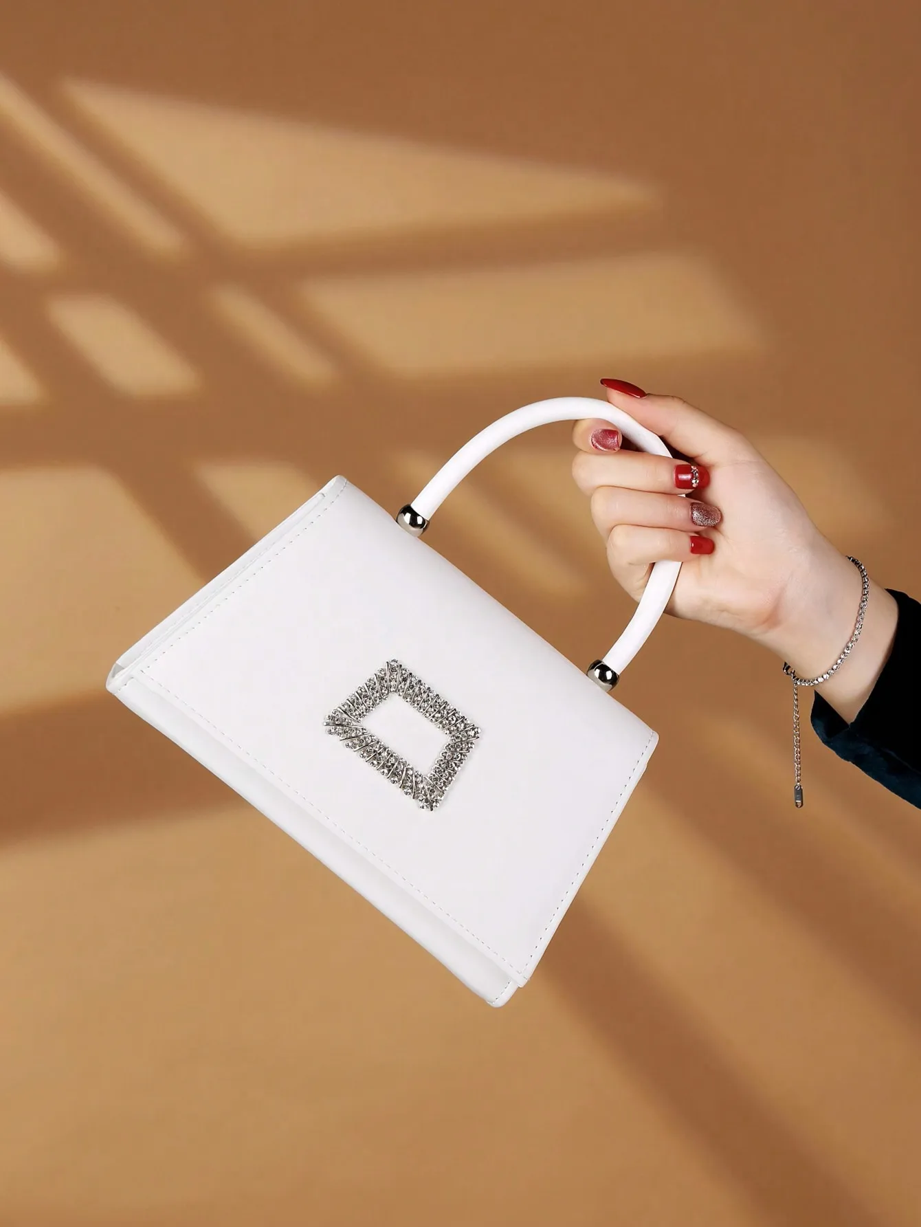 حقيبة يد لامعة وأنيقة وساحرة، حقيبة يد، مناسبة للتجمع، والحفلات، وحفلات الزفاف، وحقيبة السهرة النسائية. #1