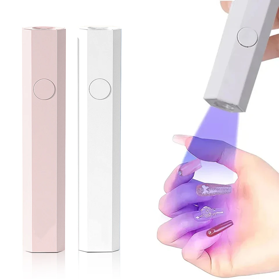 YIKOOLIN Lámpara de uñas UV mini para curar gel, LED para esmalte en gel, manicura USB, secadora de uñas de curado rápido