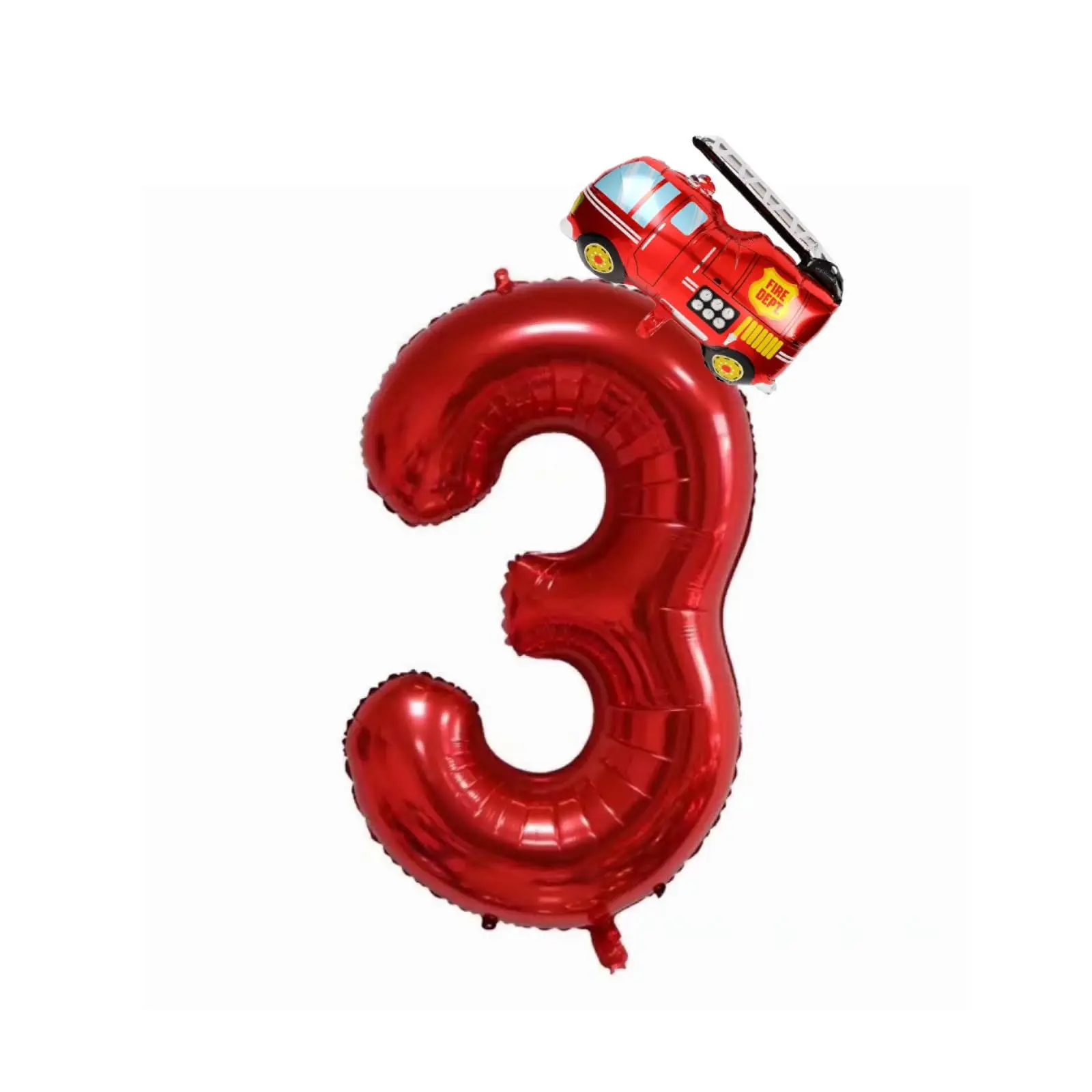 Feuerwehrauto Feuerwehrmann Sam Party Geschirr Banner Feuerwehrauto Nummer Luftballons Kinder Feuerwehrmann Feuerwehrmann Sam Geburtstag Party Dekorationen – Detail 19