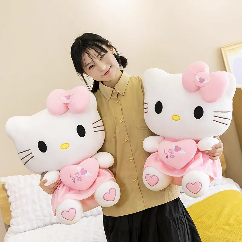 

Hellokitty Pink My Melody Plushie Anime Peripheral Cute Doll Stuffed Toys Baby Children Birthday Xmas Kawaii Xmas Birthday Gifts