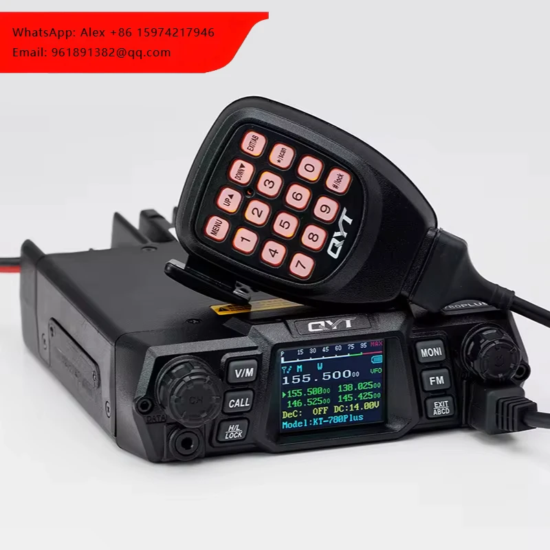

QYT 780plus 75W 100W Однодиапазонная VHF/UHF двухдиапазонная мобильная рация для радиолюбителей