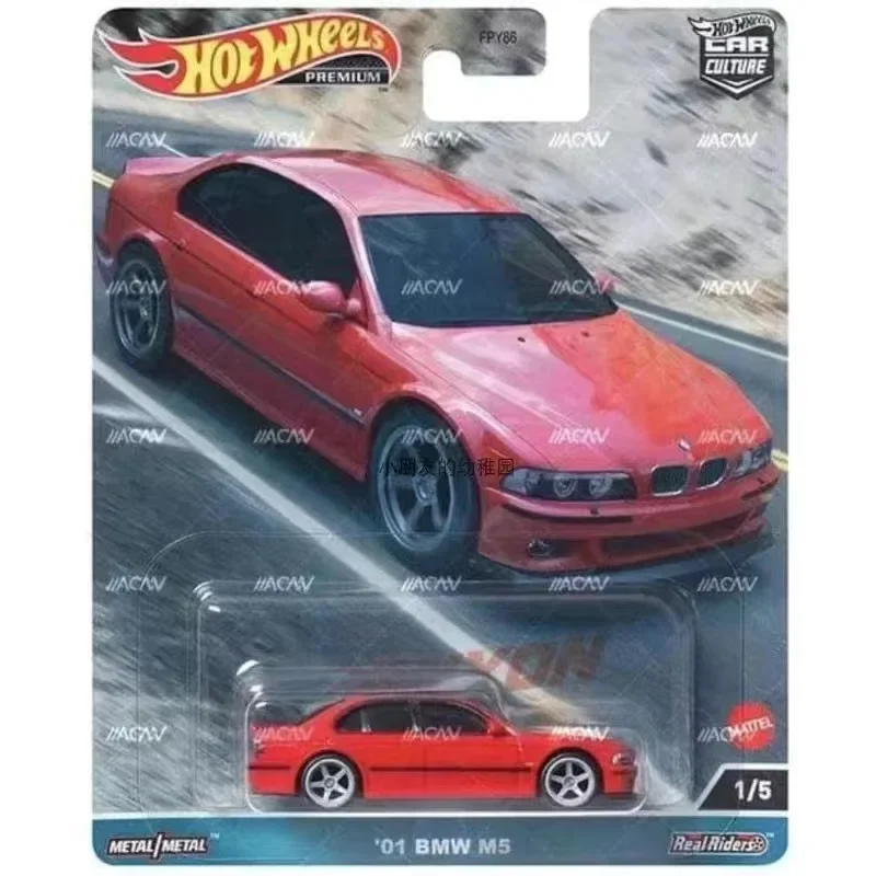 Genuine Hot Wheels Premium Car Culture Canyon Warriors 1:64 Boys Toys for Children Diecast Porsche 944 Turbo Volvo Mercedes-Benz