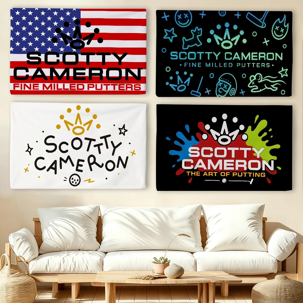 Fashion print S-Scotty  flag For Living Room Home Dorm Decor Wall Outdoor Camping Party Banner Gifts C-Cameron
