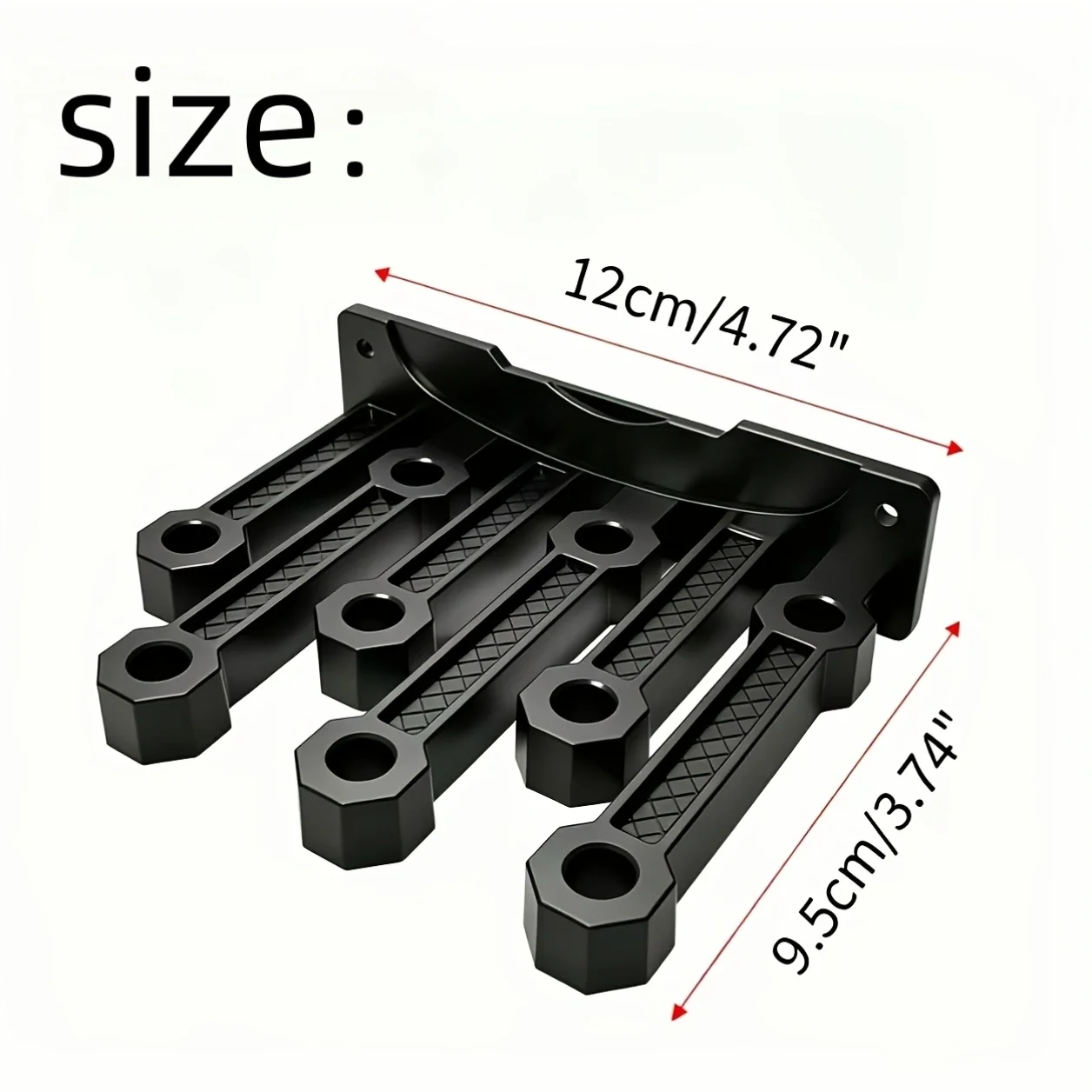 9-Hole Screwdriver Organizer Wall Mount, Garage Tool Storage Rack, Easy Install