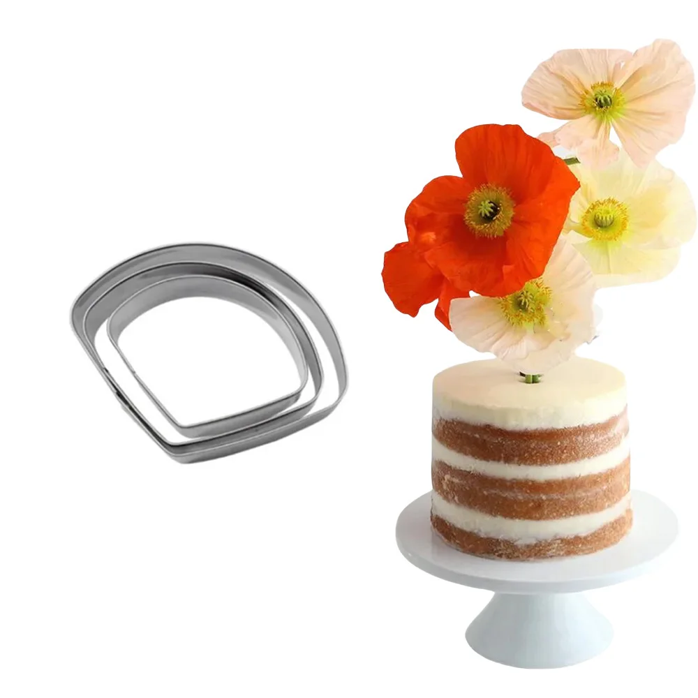 Poppy Flower Silicone Veiner & Cutters Mold Petal Fondant Gumpaste Sugarcraft Clay Mould Cake Decorating Tools CS232