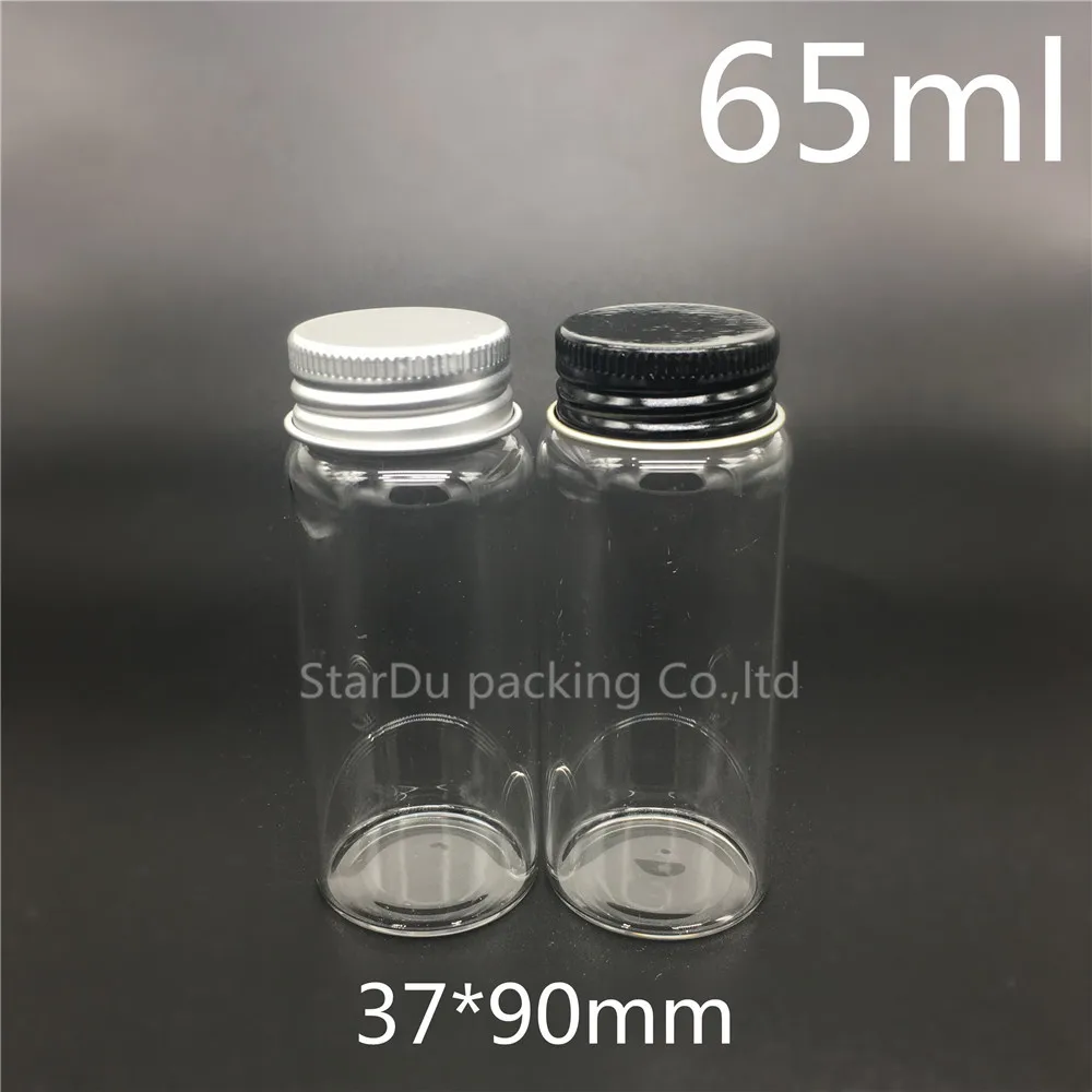 

Free Shipping 200pcs/lot 37*90mm 65ml Screw Neck Glass Bottle For Vinegar Or alcohol,carft/storage candy,liquid Cosmetic Bottles