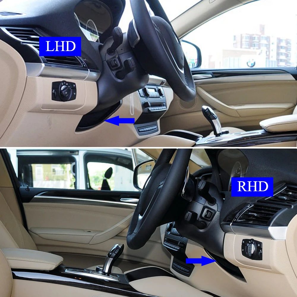 Interior Car Front Dashboard Steering Wheel Lower Sponge Backplate Cover Replacement For BMW X5 X6 E70 E71 E72 2007-2014 view 6