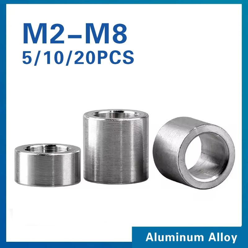 5/10/20 stücke M3 M4 M5 M6 M8 Aluminium Legierung Flache Unterlegscheibe Dichtung CNC hülse Nicht-gewinde Stand-off Spacer Für RC Modell Teil
