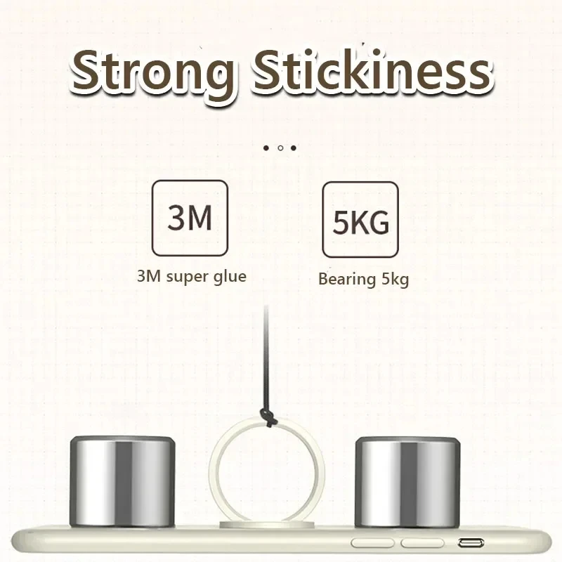 Finger Ring Holder Stand Grip 360 Rotating For Mobile Phone Car Magnetic Mount Phone Back Sticker Pad Unniversal Bracket