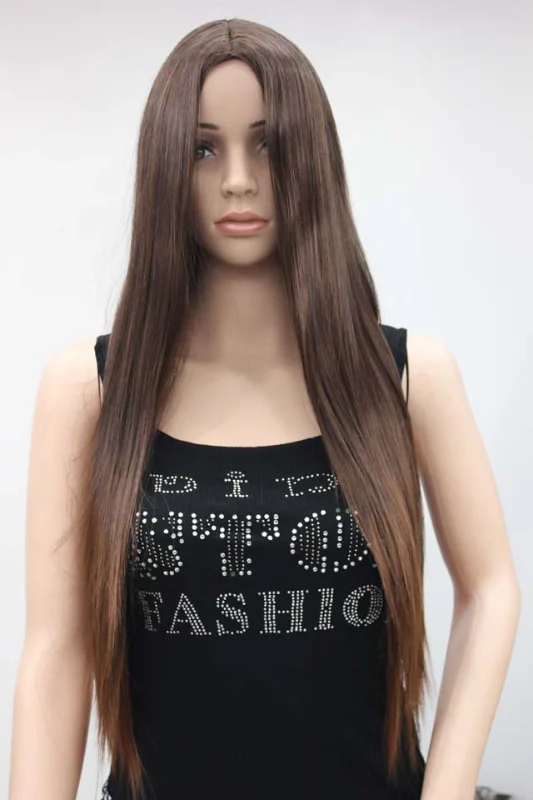 Charming Ladies Long Straight Synthetic Wig Women Hair Party Wig