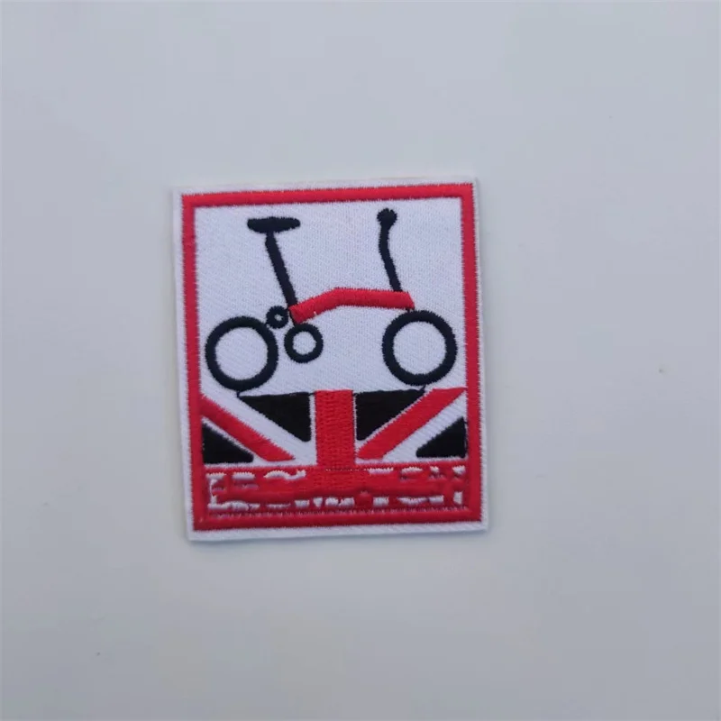 4pcs folding bicycle riding suit repair embroidery for brompton fans bag embroidery sticker