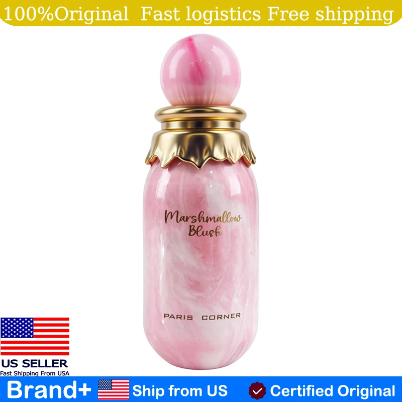 Paris Corner Marshmallow Blush EDP A Unique Gourmand Marshmallow Strawberry Long Lasting Fragrance Hair and Body Spray Cologne