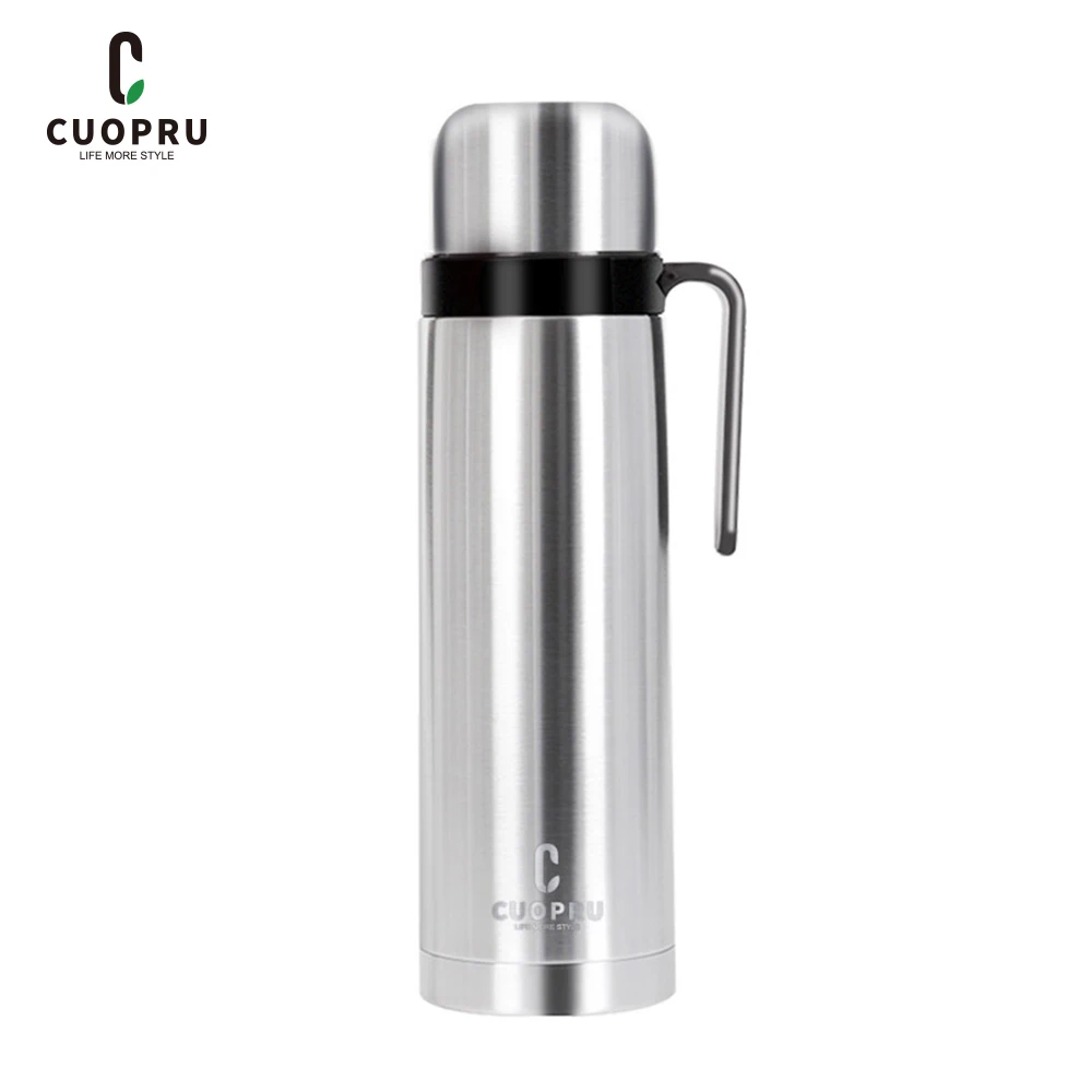 

CUOPRU Stainless Steel Vacuum Flask for Yerba Mate, Coffee,Outdoor, Water Bottle Keeps Liquid Hot or Cold for Up to 24 Hours