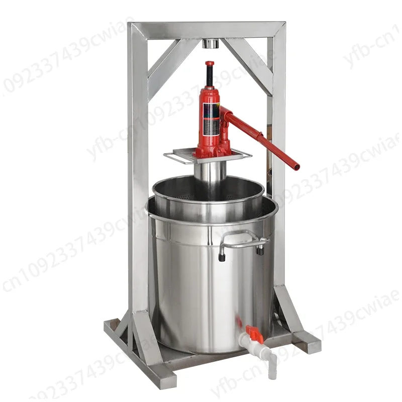 Grape Press Manual Stainless Steel Fruit Crusher Household Small Distillers Lees Press Filter Juice Residue Separation