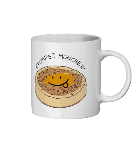 

Crumpet Lover Mug, Crumpet Lover Gift, Crumpet Muncher, Funny Crumpet Mug