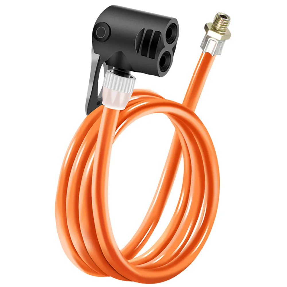 High Quality Brand New Bike Pump Tube Air Pump Cable Tire Inflator 125cm Length Bold Trachea Compatible Heat-resistant Orange