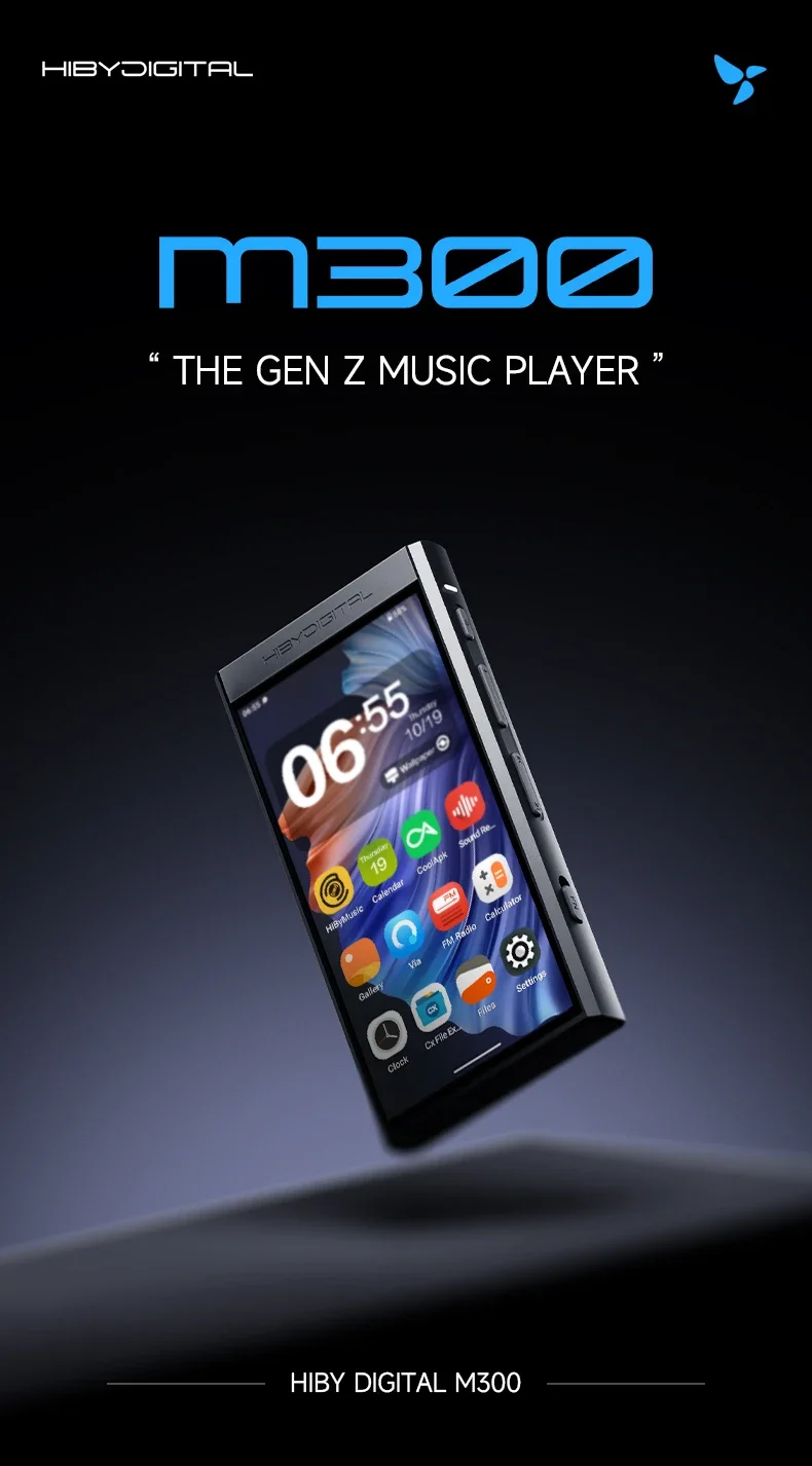 Hiby-デジタルm300 Android13ミュージックプレーヤー、mp3