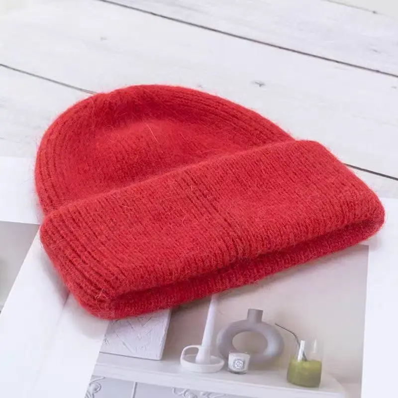Kalte Mützen für Männer und Frauen, Wintermützen, winddichte Pullover-Strickmützen für Damen, vielseitige und warme Wollmützen – Detail 15