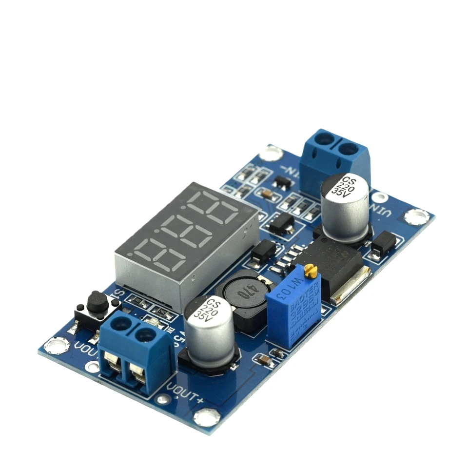 LM2596 DC DC Step Down Converter Voltage Regulator LED Display Voltmeter 4.0~40 To 1.25-37V Buck Adapter Adjustable Power Supply