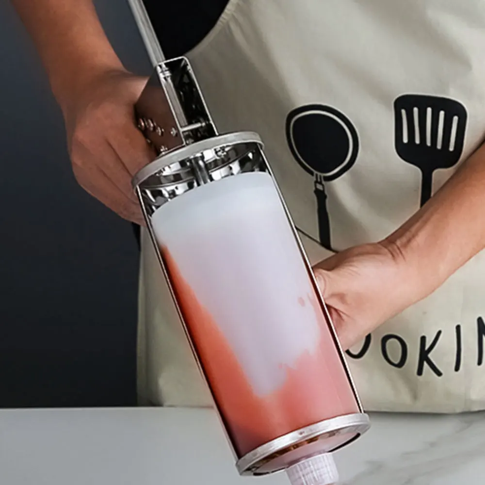 Машина для выдавливания соуса из нержавеющей стали, ведро для соуса, диспенсер для выдавливания салатного соуса, оборудование для магазина гамбургеров