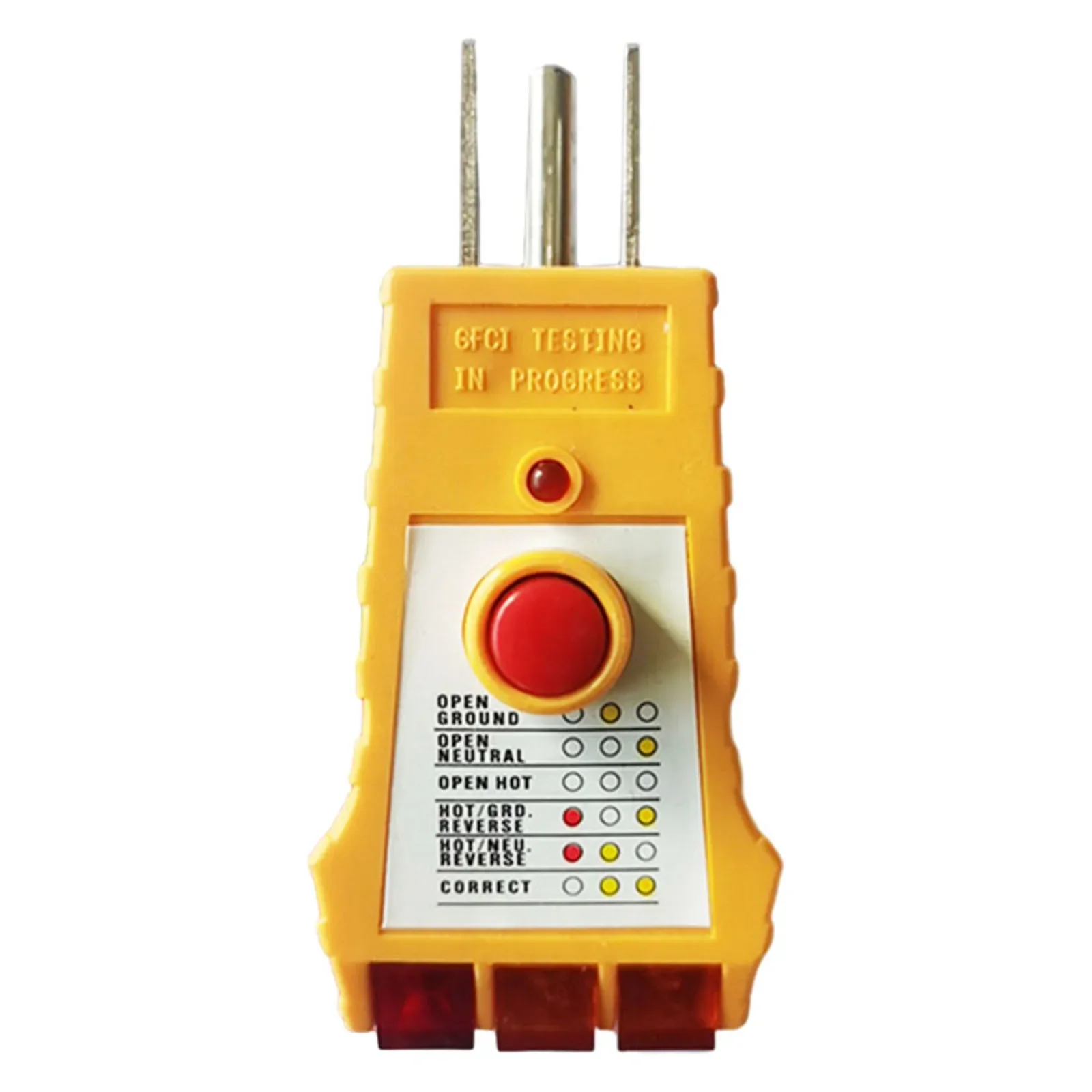 Efficient Socket Safety Tester  Detects Neutral Wire  Live Wire  and Ground Wire Issues  LED Indication for Easy Interpretation