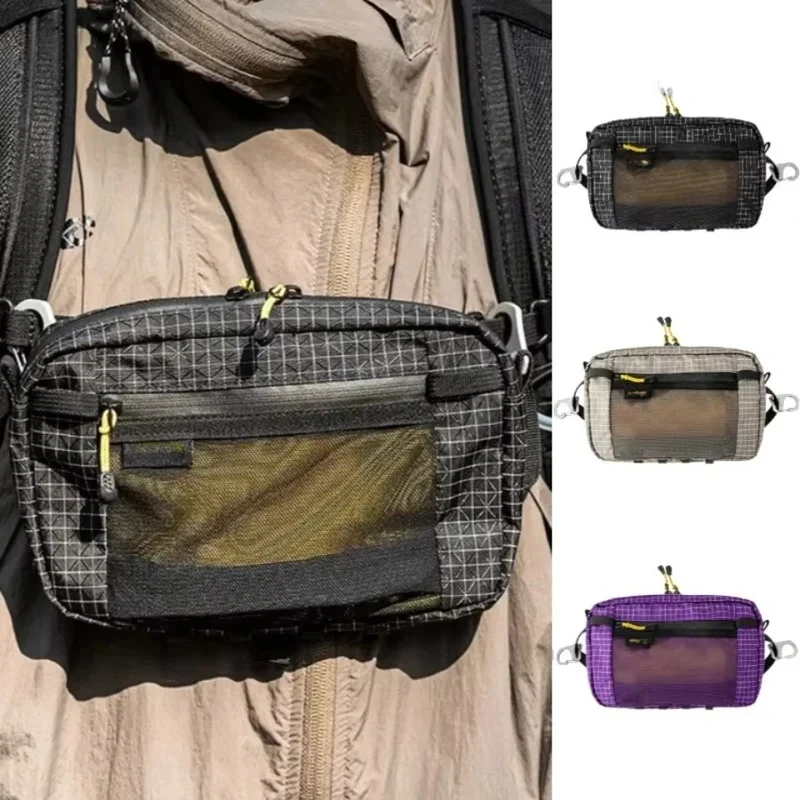 AliExpress NONE Ultralight Waterproof Fiber Waist Pack 1.1L, Multi-pocket Outdoor Waist Bag for Running Cycling Camping