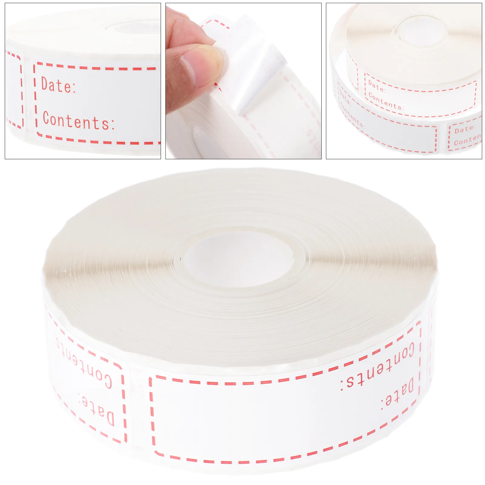 1 Roll Food Storage Reminder Stickers Waterproof Glassine Paper Strong Adhesive Date Marker Label for Fridge Freezer