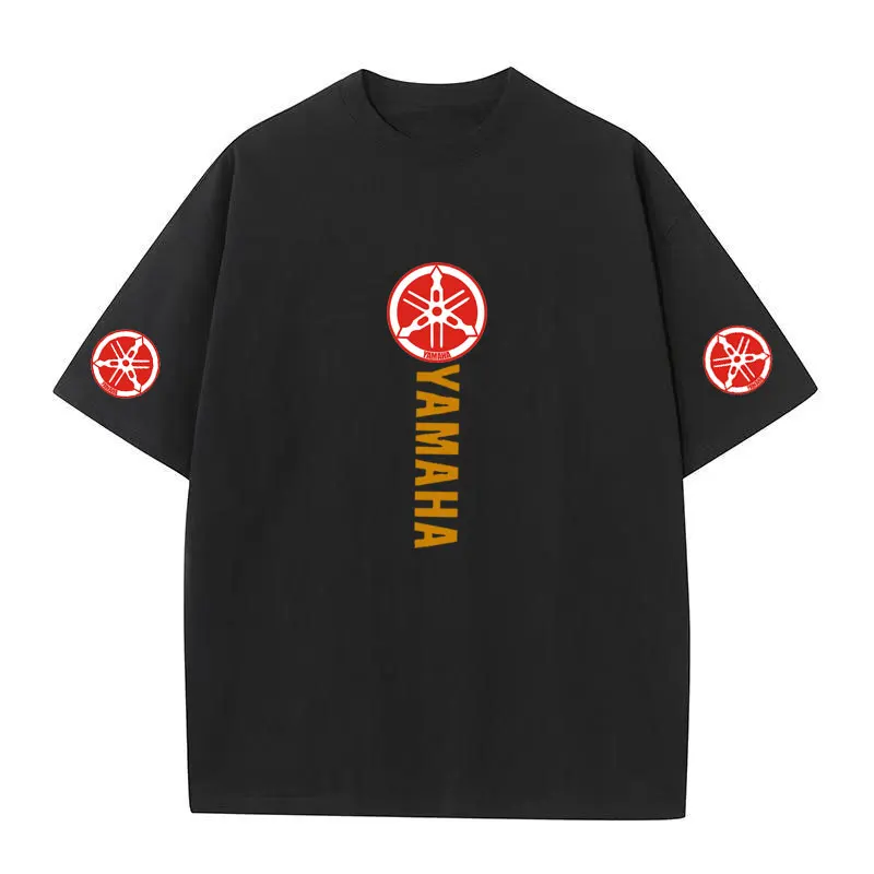 Yamaha Summer Men's Cotton Casual Comfortable Top Racing Brand Enthusiasts Retro Summer Casual Street Wear