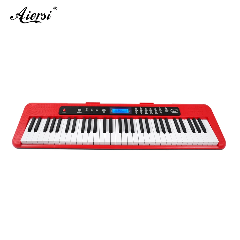 Aiersi Brand New Cheap Red 61 Touch response keys Keyboard Instruments Electronic Organ Musical Instrument A828