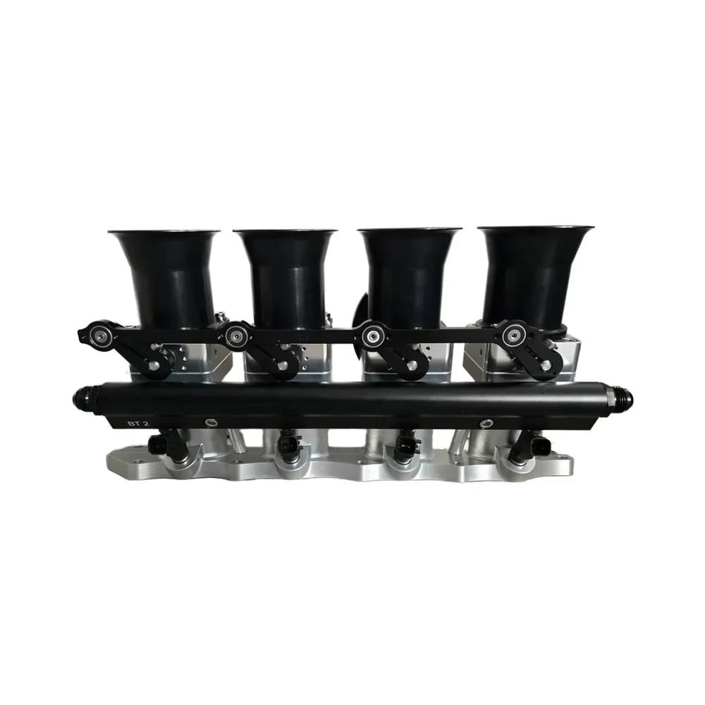 

New H22 H22A F20B ITB Individual Throttle Body Kit 55m Aluminum Intake Manifold for Honda Prelude 2.0L-2.5L Accord Euro R CL1