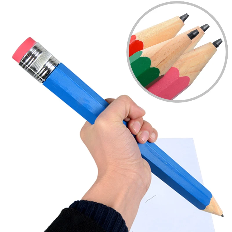 35cm Giant Pencil For Painter Artist Student Large Wood Pencil With Eraser Stationery Novelty Toy School Office Supplies Gift